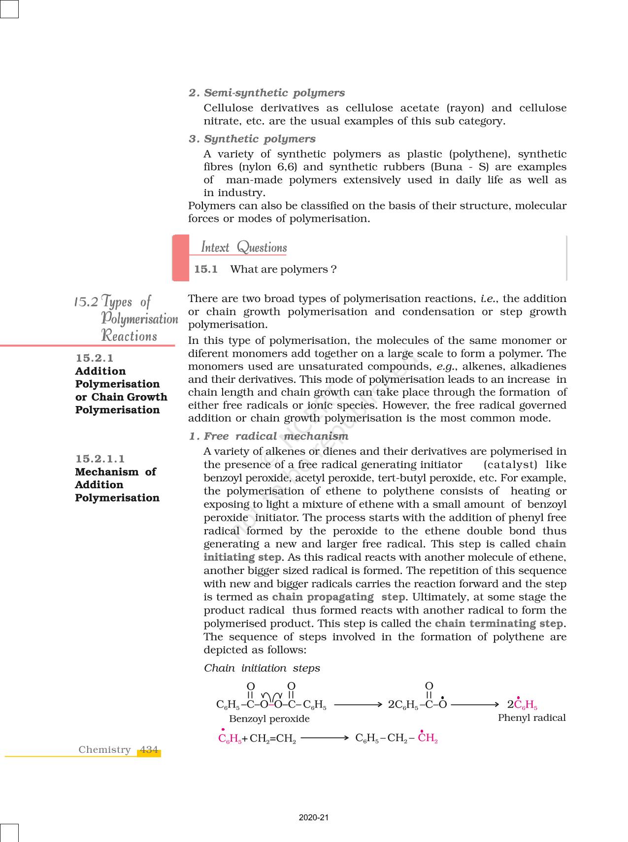 Polymers - NCERT Book Of Class 12 Chemistry Part II